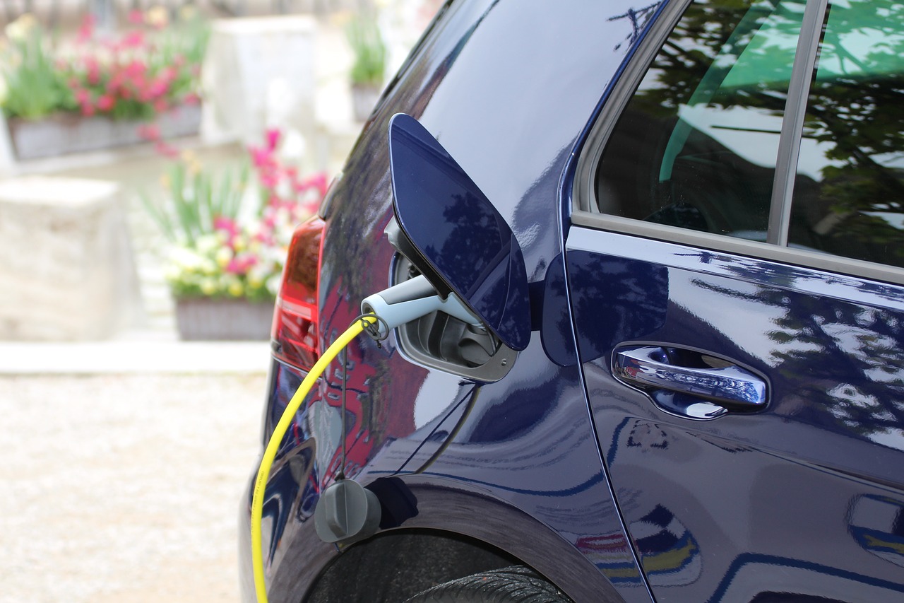 Branchement voiture electrique à une borne de recharge