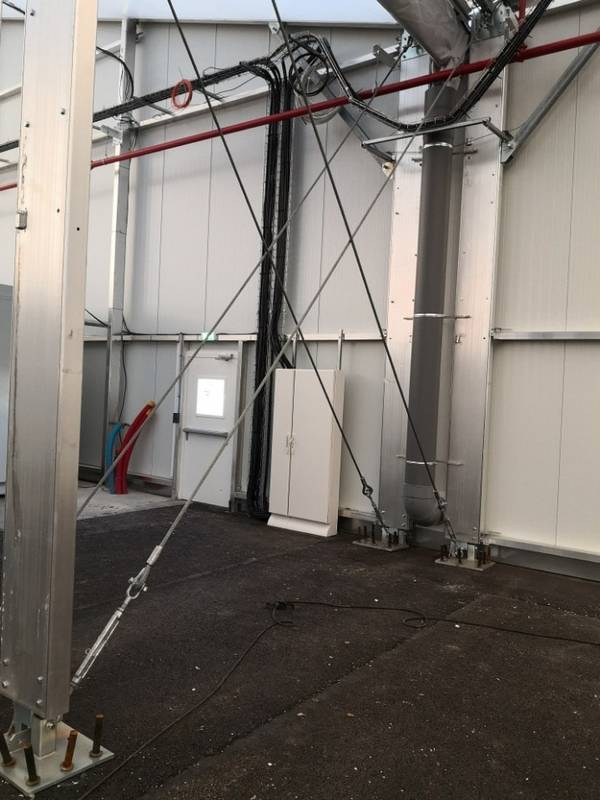 Installation électrique pour bâtiment modulaire démontable